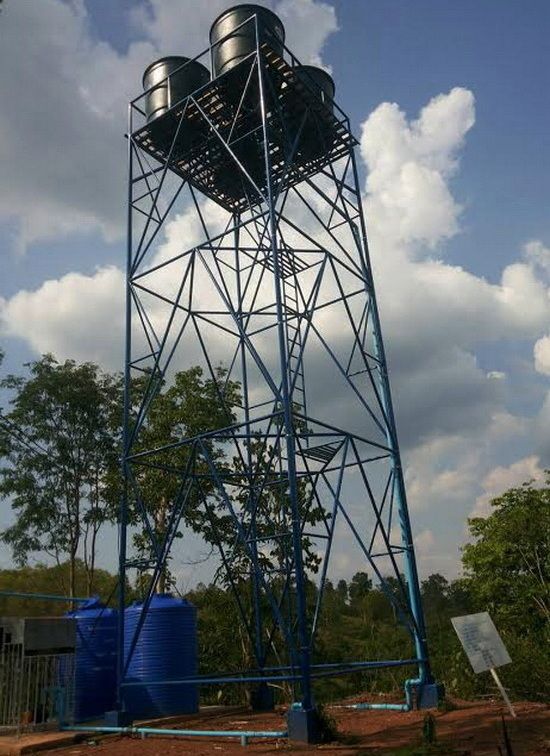 Jasa membuat Tiang Menara Toren Air - untuk Standart 1050 Liter  - Nego Tukang
